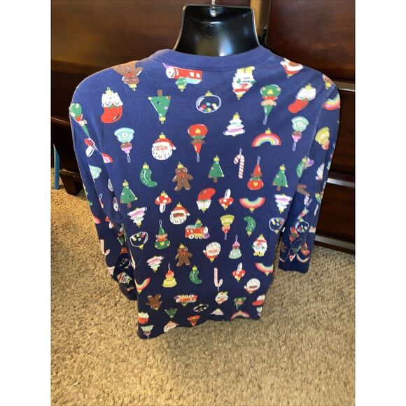 Hanna Andersson Heirloom Ornaments Long John Pajama Top Size Large - Picture 4 of 6